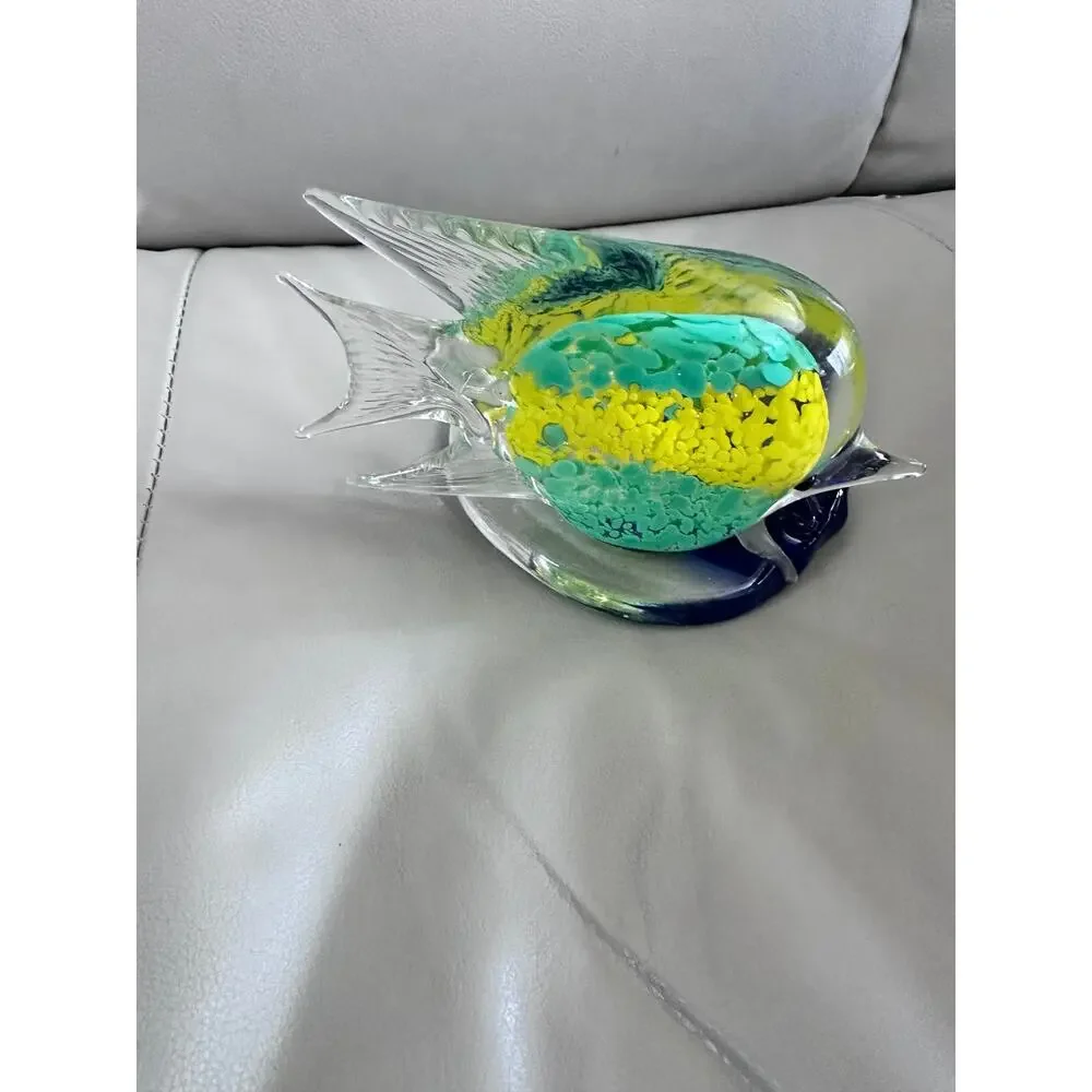 Blown Glass Tropical Fish Votive Candle Holder